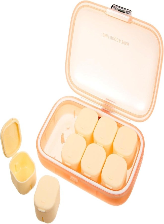 Swejos Large Capacity Pill Organizer 7 Day 8 Times，Portable Dual Protection Pill Box 8 grids, Pill Case Easy to Open, Weekly Medicine Organizer for Vitamins, Medications - Image 1